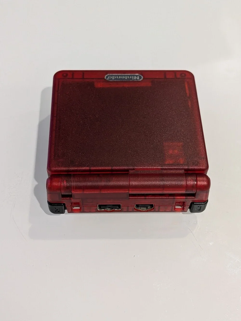 Transparent Clear Red Nintendo Game Boy Advance SP AGS-001 GBA SP with Charger